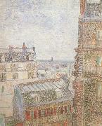 Vincent Van Gogh View of Paris from Vincent's Room in t he Rue Lepic (nn04) Spain oil painting artist